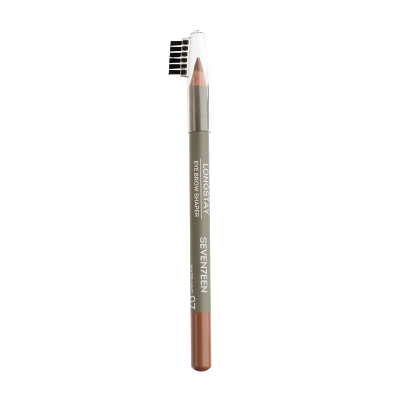 Олівець для брів Seventeen Longstay Eyebrow Shaper з щіточкою, 7 Hazelnut, 1.14 г